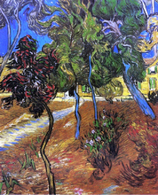 Trees in the Garden of Saint-Paul Hospital - Vincent Van Gogh